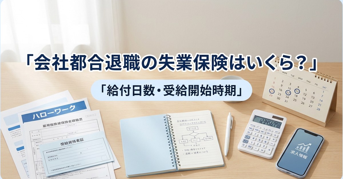 会社都合退職の失業保険：給付制限なし・最大330日・自己都合の2倍