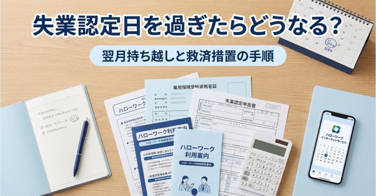 失業認定日を過ぎたらどうなる？翌月持ち越しと救済措置の手順