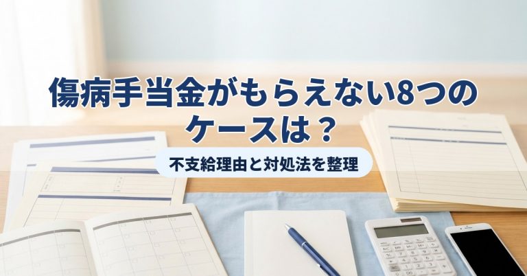 傷病手当金がもらえない8つの不支給ケースをチェック